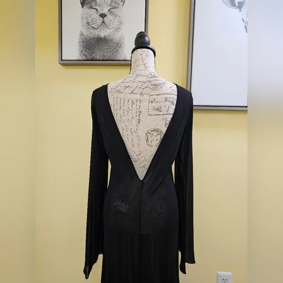 NEW ZARA FLUID OPEN BACK DRESS - Picture 5 of 11